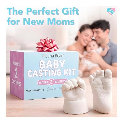Baby Casting Kit - Hand & Foot Keepsake Mold, 2pc, New Mom Gift