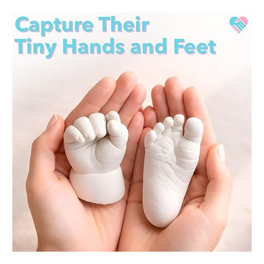 Baby Casting Kit - Hand & Foot Keepsake Mold, 2pc, New Mom Gift